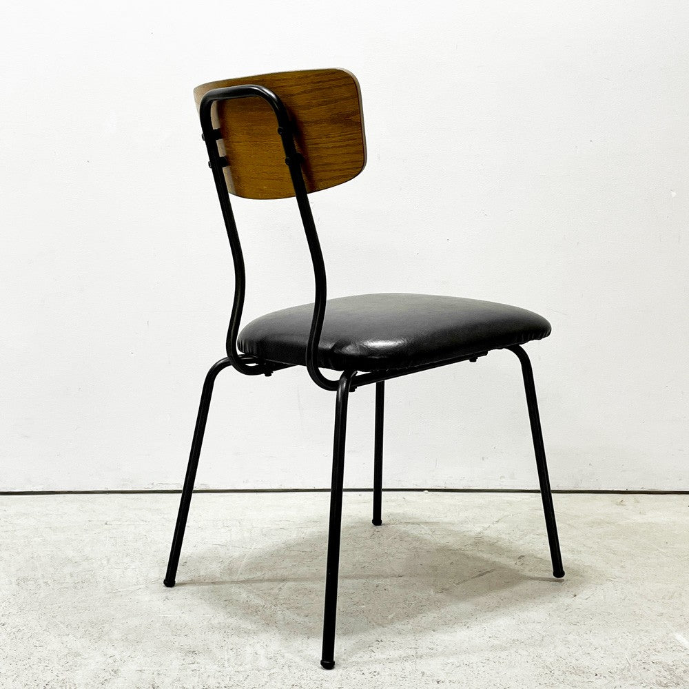 ジャーナルスタンダードファニチャー journal standard Furniture j.s.F ヘンリー HENRY ダイニングチェア PVCレザー アイアン 廃番 A ●