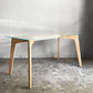 かなでもの KANADEMONO THE TABLE ガラス × Pin 木製脚 オーク無垢材 ダイニングテーブル W140cm ナチュラル 定価 ￥89,100- ■