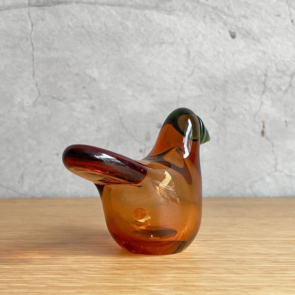 イッタラ iittala バーズバイトイッカ Birds by Toikka セビリアオレンジ×グリーン 2015年 131/1000 イッタラバード オイバ・トイッカ SCOPE別注 箱・テキスタイル付き♪