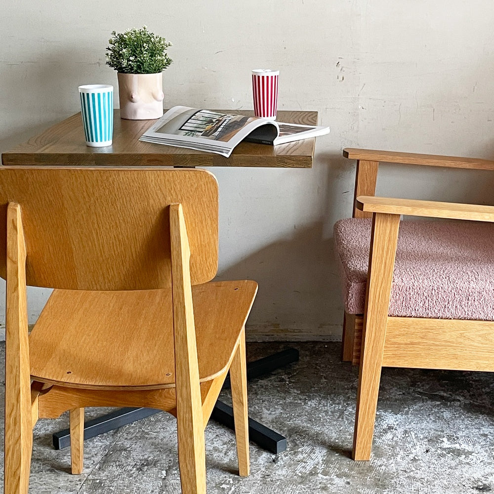 モーブレーワークス MOBLEY WORKS オーク材 ダイニングチェア プライウッド ナチュラル モダン W42cm 鰤岡力也 ■