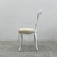 サラグレース Sarah Grace SGD デビュー ダイニングチェア DEBUT DINING CHAIR CHARM BD WHITE&NATURAL LINEN ラタンバック アンティーク風 オーク材 参考価格約55,000円A〓