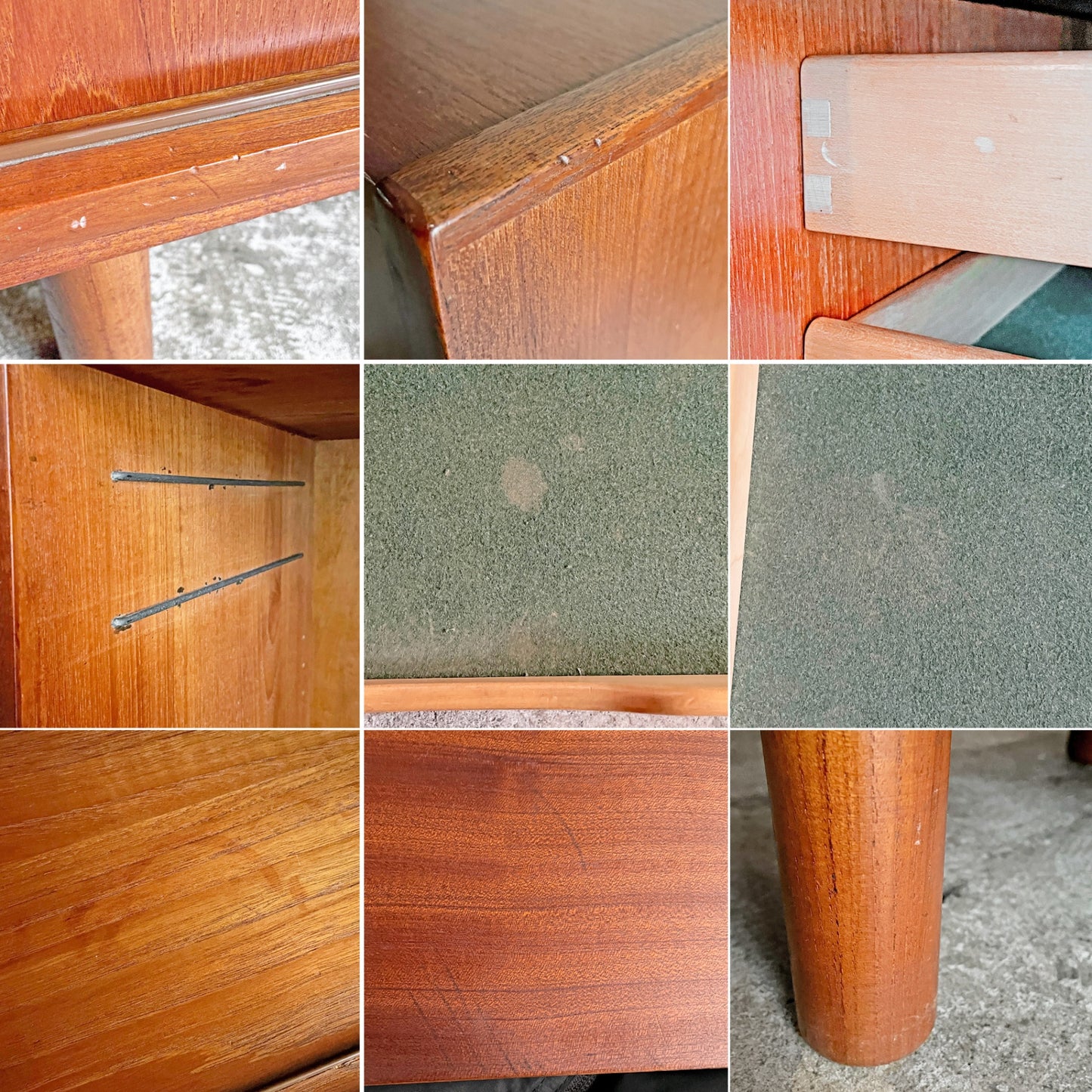 デンマークビンテージ Danish Vintage チーク材 ビーチ材 スモールキャビネット サイドボード 2ドロワー 北欧モダン 北欧家具 ■
