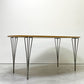 フリッツハンセン Fritz Hansen スーパー楕円 Bテーブル ダイニングテーブル ビーチ材天板 W150 ピート・ヘイン アルネ・ヤコブセン 天板再塗装品 80's ビンテージ ●