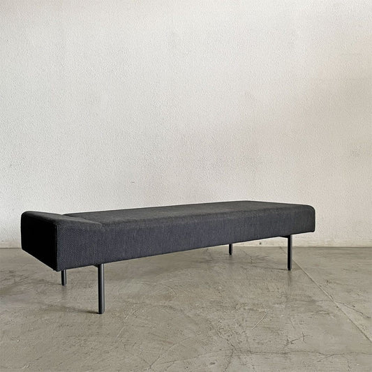 イデー IDEE ディヴァンコ DIVANCO BENCH ベンチ 長椅子 W160cm ファブリック ブルー系 スチール脚 植木莞爾 受注生産品 定価￥199,900- 〓