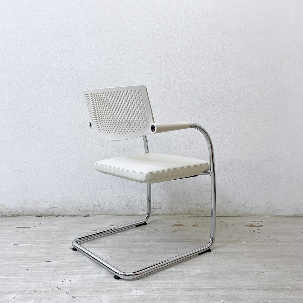 ヴィトラ vitra ビザビ2 Visavis2 アームチェア デスクチェア カンティレバー スタッキング不可仕様 アントニオ・チッテリオ C ●