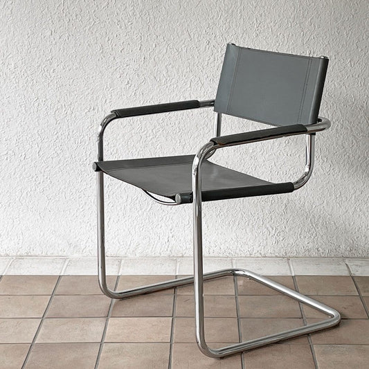 スタジオライン studio Line S34 カンティレバー アームチェア ダイニングチェア Mart Stam マルト スタム イタリア製 村田合同取り扱い リプロダクト A ◇