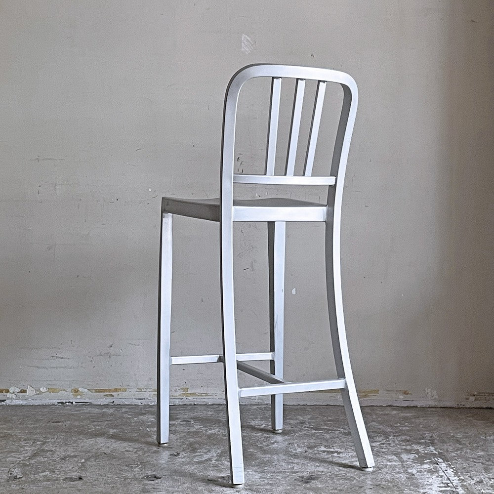 ネイビーバースツール Navy BarStool カウンターチェア アルミニウム インダストリアル リプロダクト A ■