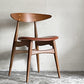 カールハンセン＆サン Carl Hansen & Son CH33P オーク材 レザーシート 本革 ダイニングチェア ハンス・J・ウェグナー 定価￥156,200- B ■