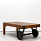 東谷 AZUMAYA トロリーテーブル Trolley Table Sサイズ コーヒーテーブル アイアン ブラウン インダストリアルデザイン ●