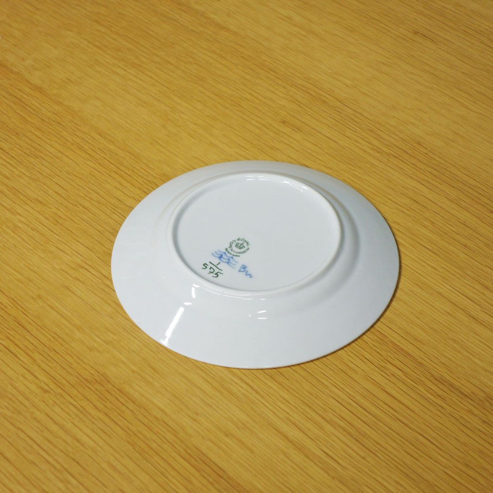 ロイヤルコペンハーゲン ROYAL COPENHAGEN ブルーフルーテッド ハーフレース プレート 15cm 北欧食器 Ａ ◎