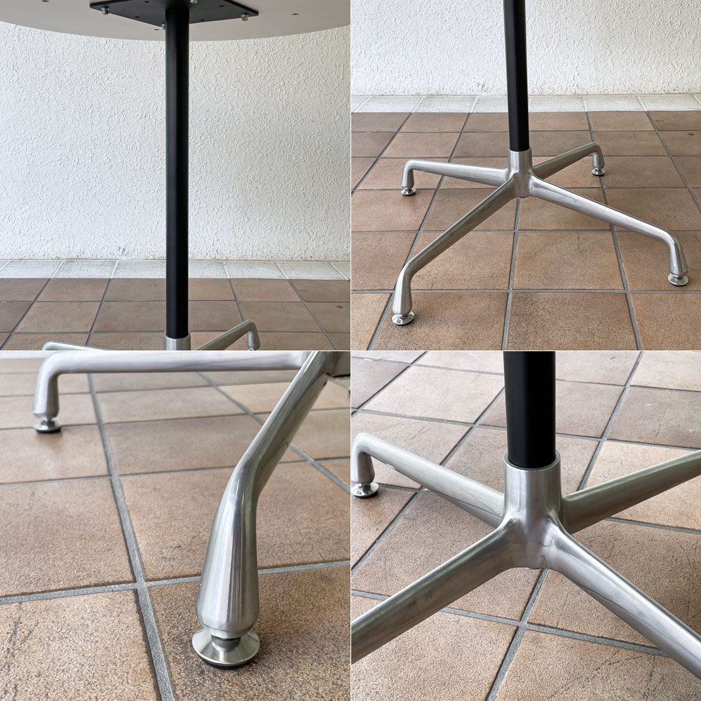 ファニチャーハンター Furniture Hunter T3 DEAN ラウンドテーブル Φ70cm メラミン天板 クロームレッグ モダンスタイル ◇