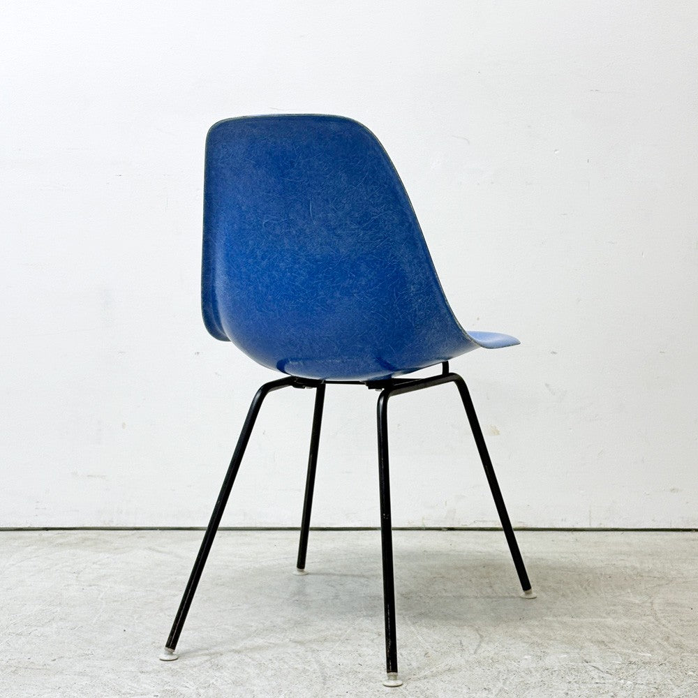 ハーマンミラー Herman Miller サイドシェルチェア セカンド 2nd FRP ウルトラマリンブルー Hベース イームズ ビンテージ ●