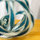 ヘイ HAY グラスノット オブジェ Glass Knot Teal and White インテリア オブジェ 北欧モダン W20cm ◇