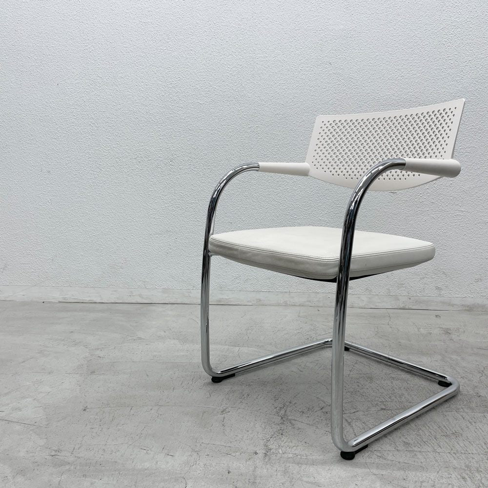 ヴィトラ vitra ビザビ2 Visavis2 アームチェア デスクチェア カンティレバー スタッキング不可仕様 アントニオ・チッテリオ B 〓
