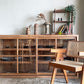 クラッシュゲート CRASH GATE ノットアンティークス Knot Antiques ハチス サイドキャビネット w175cm 杉古材 ガラス 関家具 展示 定価￥132,000- ■