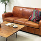 トラックファニチャー TRUCK FURNITURE レザーソファ LEATHER SOFA 3シーター 牛革 ブラウン 参考定価￥610,000- 廃番 ●