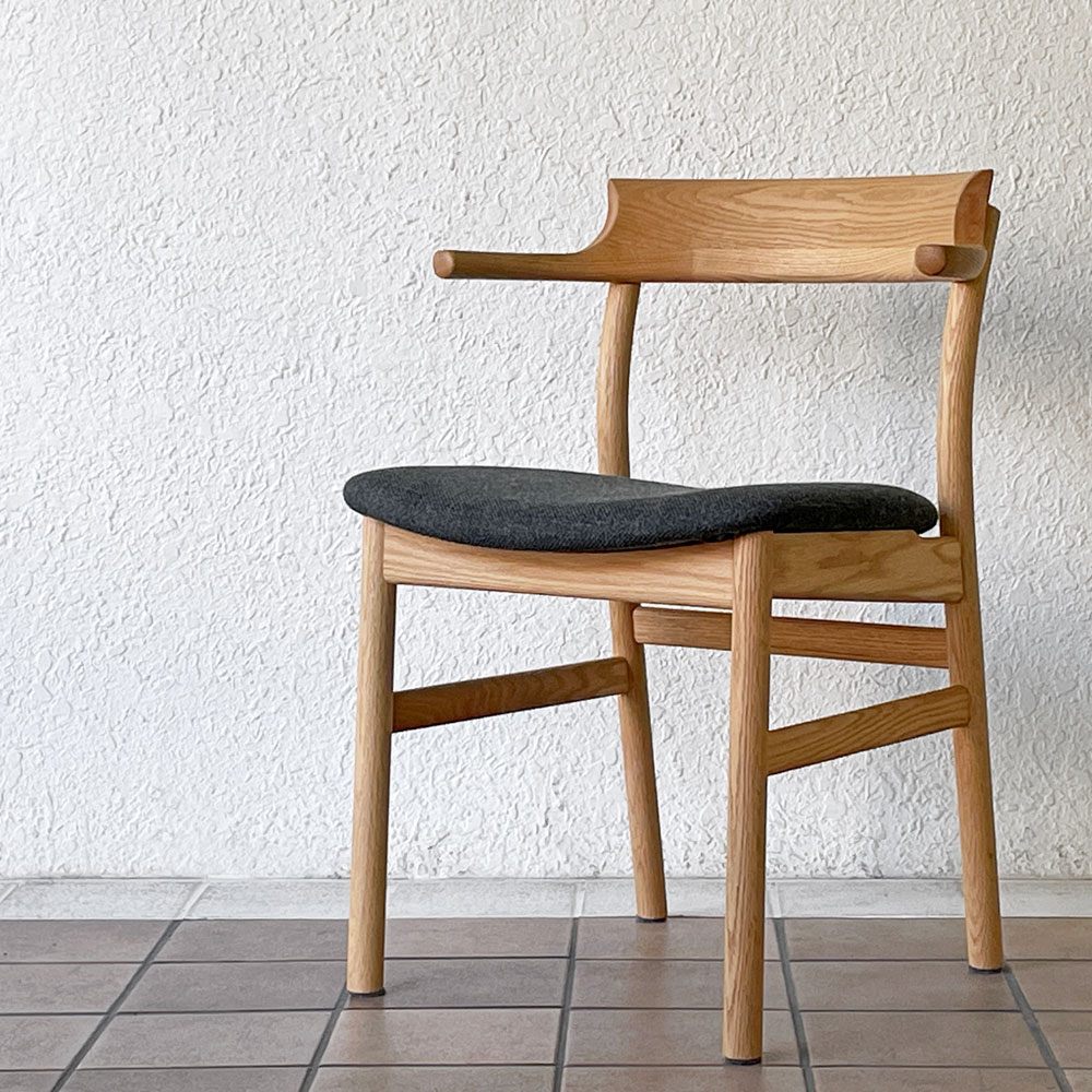 アクタス ACTUS スープ SOUP ダイニングチェア タイプC オーク材 オイル仕上げ ハーフアーム ファブリック 受注生産品 ◇