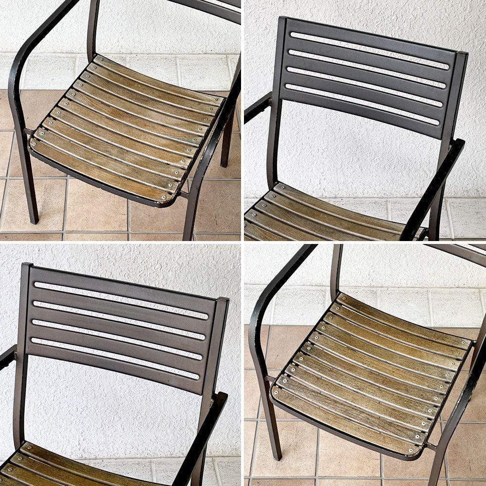 エミュー emu セーニョチェア SEGNOCHAIR ガーデンチェア アーム スタッキング イタリア 2脚セット ◇