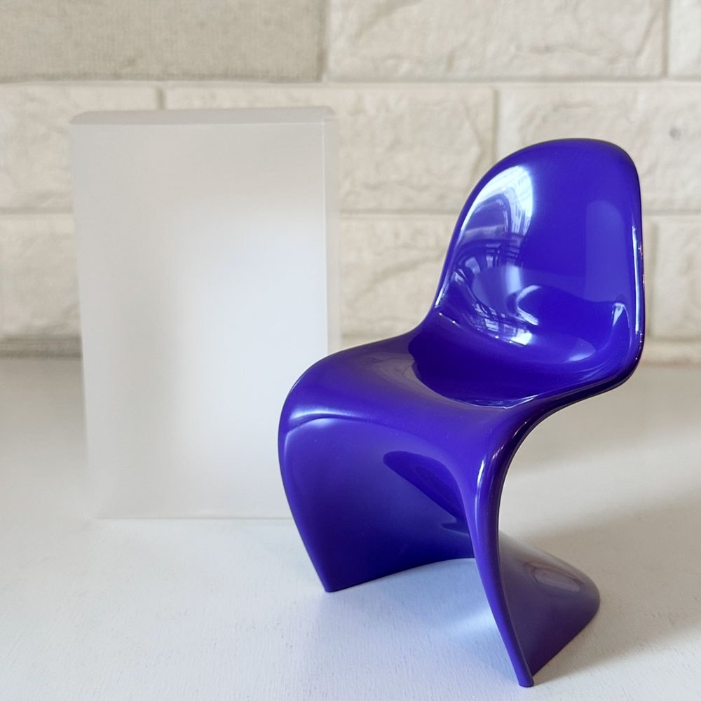 ヴィトラ デザインミュージアム Vitra Design Museum ミニチュアコレクション パントンチェア 1/6スケール 限定カラー パープル 箱付き ◎