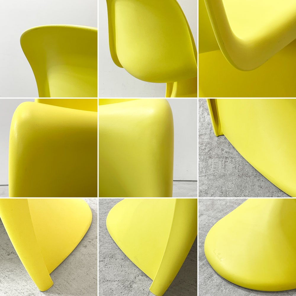 ヴィトラ vitra パントンチェア Panton Chair イエロー 廃盤カラー ヴェルナー・パントン ミッドセンチュリー スペースエイジ D ●