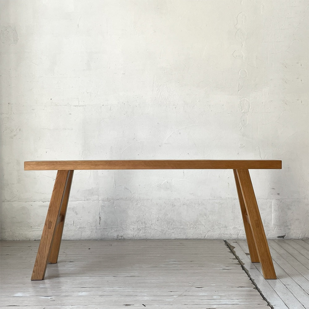 無印良品 MUJI 無垢材ベンチ オーク材 大サイズ W100cm 廃盤 ★