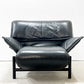 カッシーナイクスシー Cassina ixc. ヴェランダ VERANDA 1pソファ ローバック ハイバック オットマン ブラックレザー 本革 ヴィコ・マジストレッティ イタリア モダン ●
