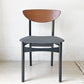ネイサンファニチャー NATHAN Furniture チークプライウッド ブラックフレーム ダイニングチェア UKビンテージ 北欧スタイル A ★
