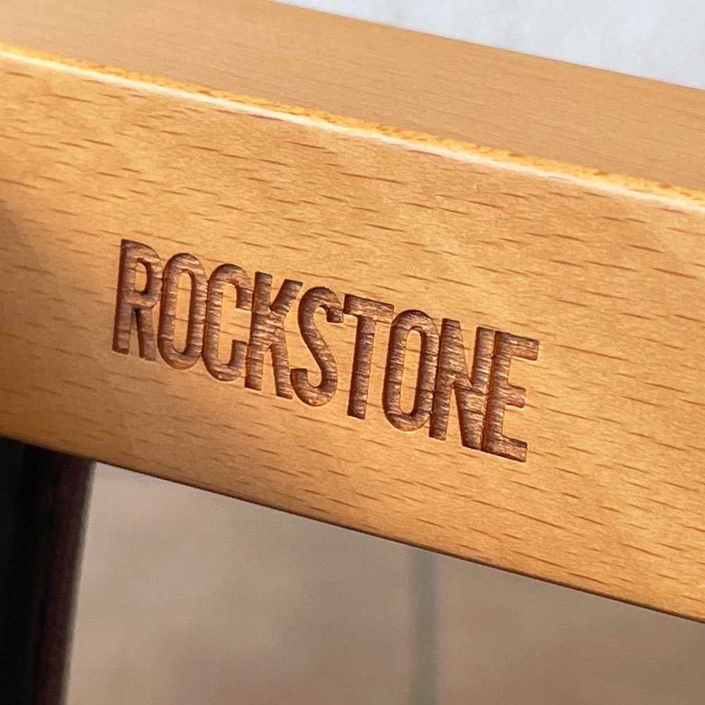 ロックストーン ROCKSTONE PM260 BORDER サイドチェア ダイニングチェア ブナ材 ファブリック 未使用保管品 参考価格￥77,000- B ◇