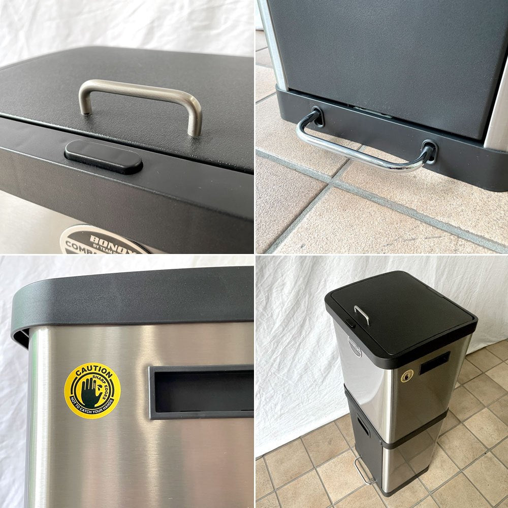 ダルトン DULTON ダストボックス ゴミ箱 2段分別 18L & 20L ステンレス スタイリッシュ モダン ◇