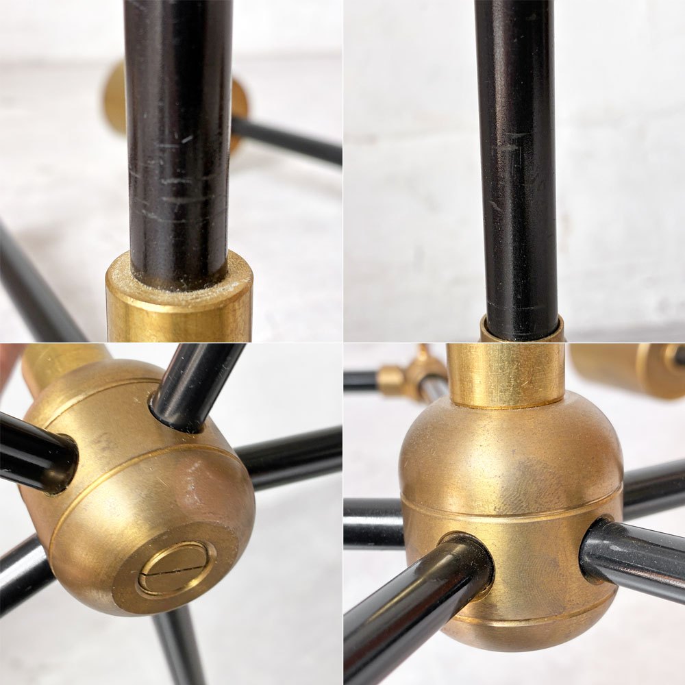 アクメファニチャー ACME Furniture ソリッドブラスランプ 5アーム SOLID BRASS LAMP 5ARM ブラックアーム 真鍮 ミッドセンチュリー 定価￥143.000- ★