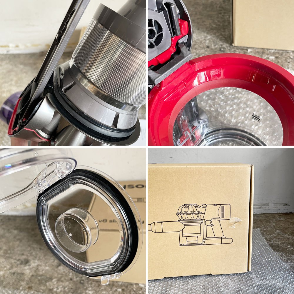 ダイソン dyson V8 Slim Fluffy Extra SV10K コードレスクリーナー 掃除機 アタッチメント付 2023年製 ■