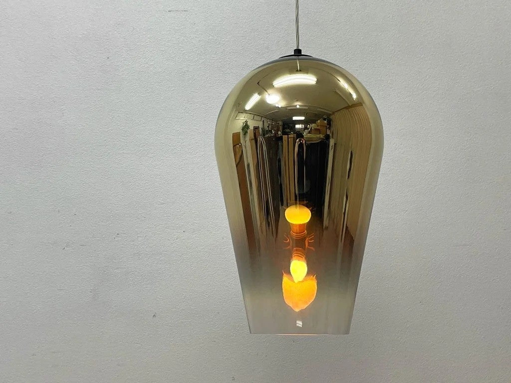 トムディクソン Tom Dixon フェイド ペンダントライト Fade Pendant ゴールド色 廃番 定価115,500円 箱付 展示美品 ●