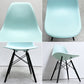 ハーマンミラー HermanMiller サイドシェルチェア ドゥエルレッグ DSW アクアスカイ × エボニー ポリプロピレン製 イームズ A ●