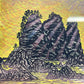 浦田周社 木版画 光芭 217/990 20×14.5cm（スクリーンサイズ） 1999年 額装品 ●