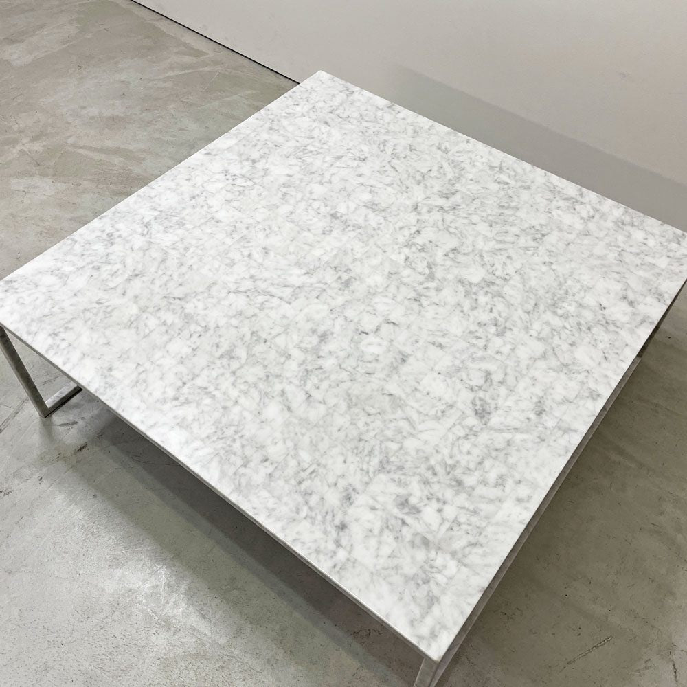 エ インテリアズ è interiors バイ インテリアズ by interiors ビーケーテーブル BK TABLE センターテーブル ローテーブル スクエア 大理石 モダンデザイン 定価￥228,800- ●