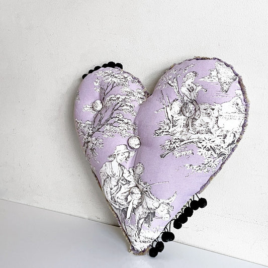 マウントハリ Mt.Hari ハート クッション 刺繍 H.P.DECO エイチピーデコシボネ cibone ATLIER取り扱い ■