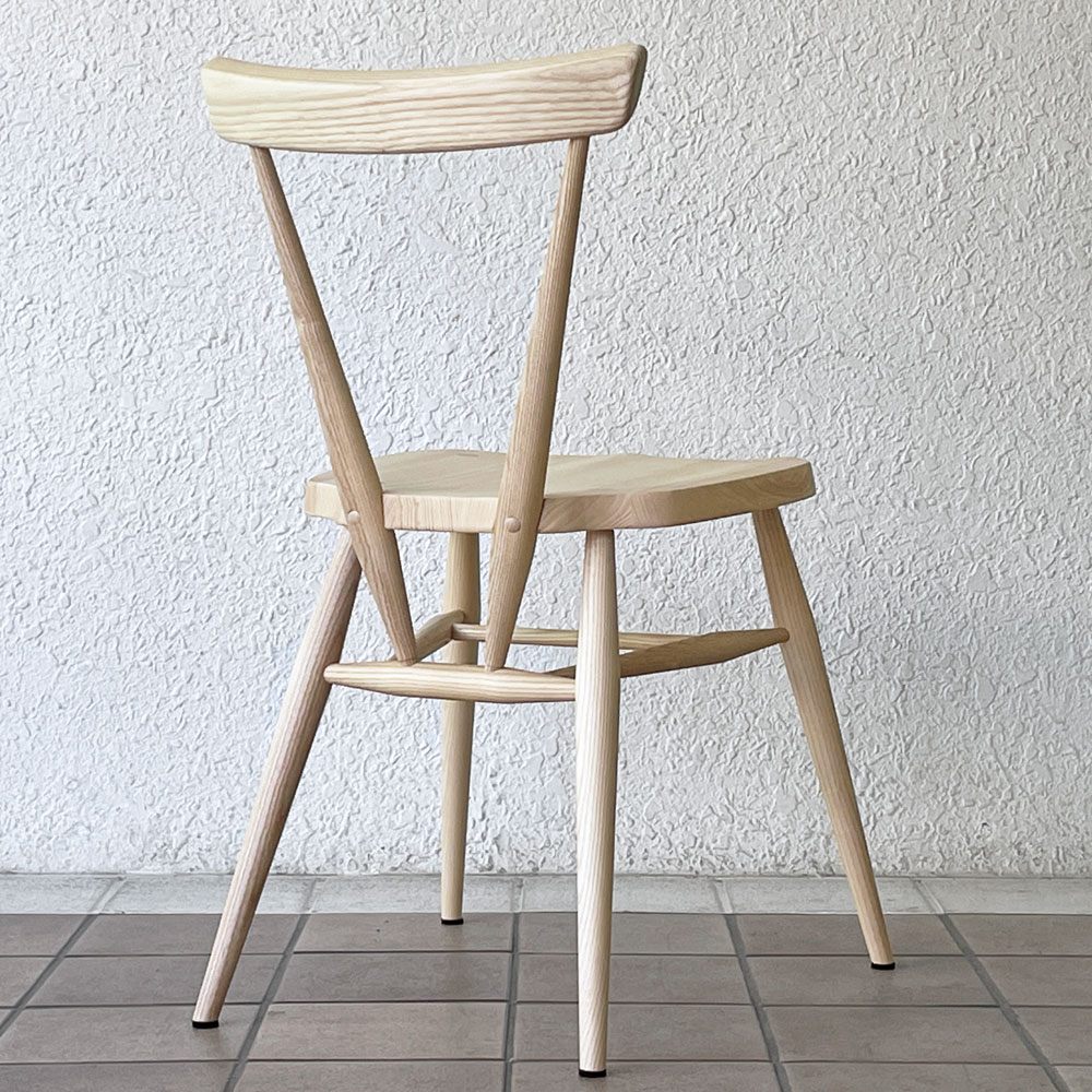 アーコール Ercol ER-7392 スタッキングチェア ダイニングチェア アッシュ材 英国家具 参考価格97,900円 美品 ◇