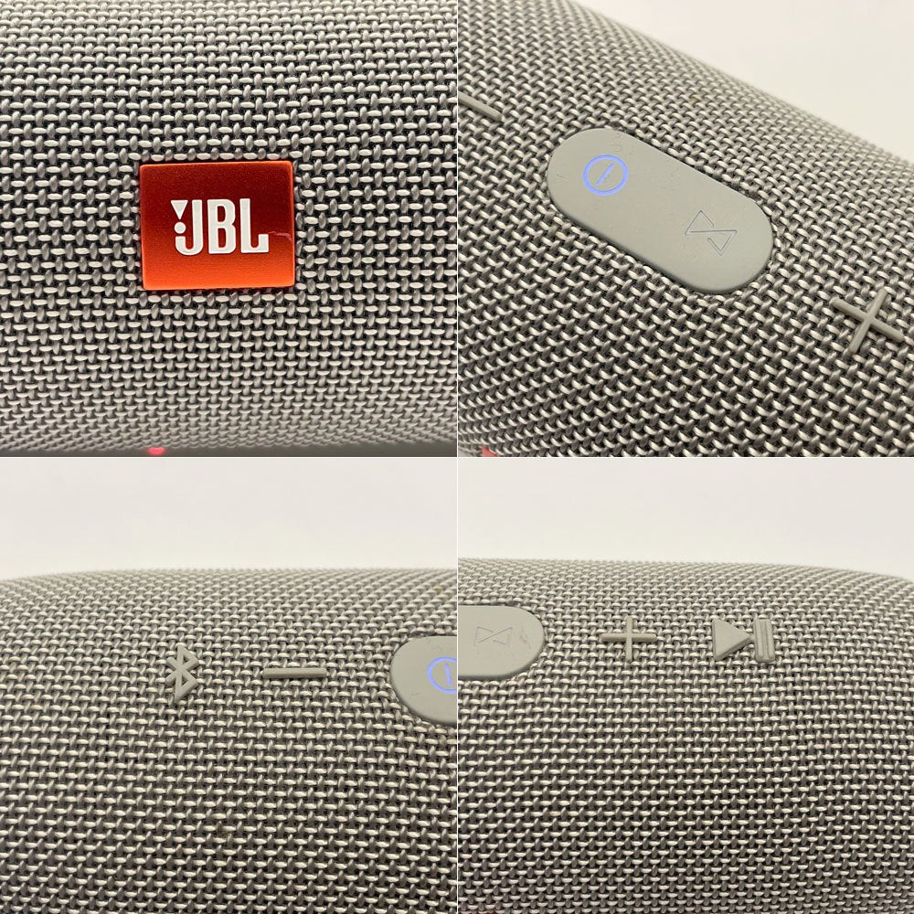ジェービーエル JBL チャージ3 CHARGE3 ワイヤレス Bluetooth ポータブルスピーカー 内蔵バッテリー 防水 グレー アダプタ付属 動作確認済 ★