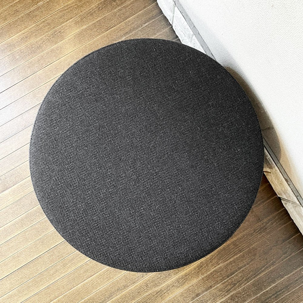 ソフトライン SOFTLINE ドラムスパフ DRUMS POUF スツール リビングテーブル ウォールナットトレイ Φ60cm アクタス取扱 定価￥69,300- ◎