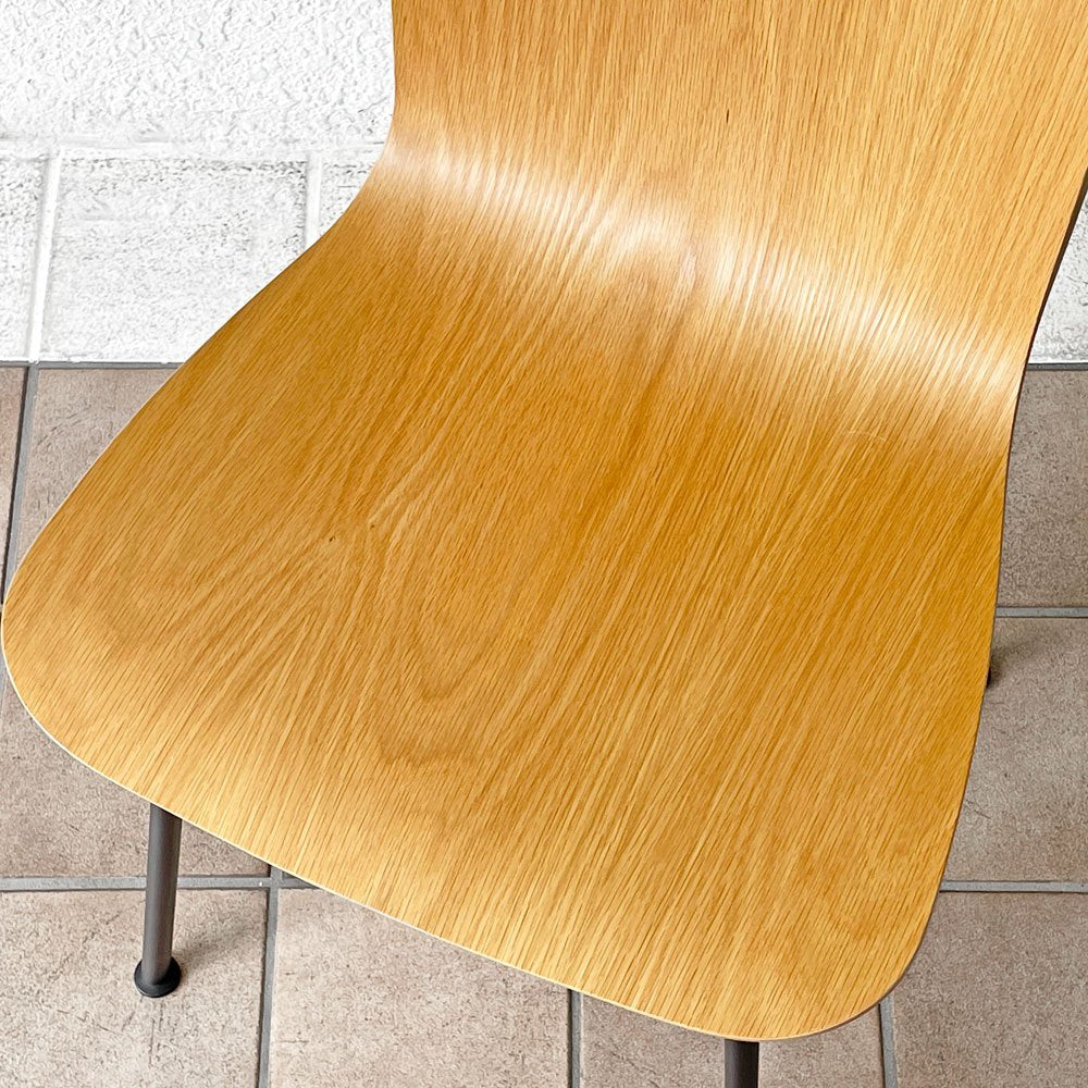 ヴィトラ vitra ハルプライチューブ HAL Ply Tube サイドチェア ダイニングチェア ジャスパー・モリソン ライトオーク ベーシックダーク 定価80,300円◇