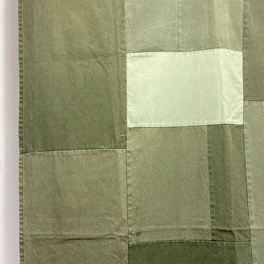 バッシュ BasShu KHAKI パッチワーク マルチクロス ファブリック 約140×190cm ミリタリーデザイン ●