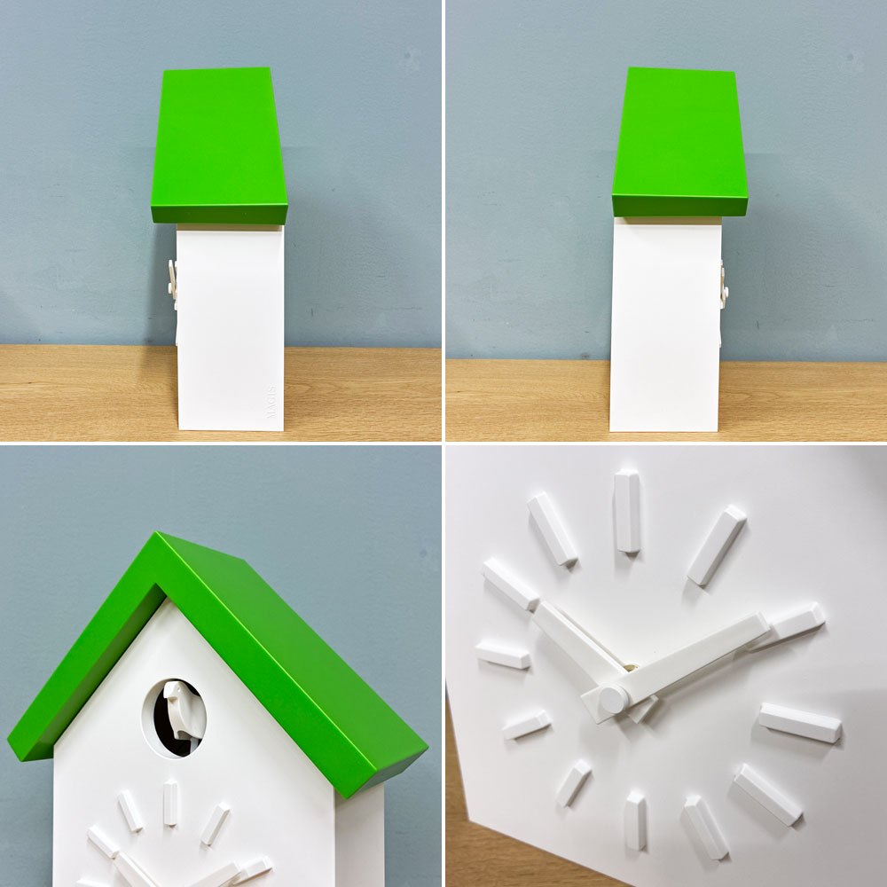マジス MAGIS クークロック CU-CLOCK 鳩時計 グリーン 未使用品 動作確認済み 深澤 直人 イタリア モダンデザイン 参考価格¥59,400- ◎