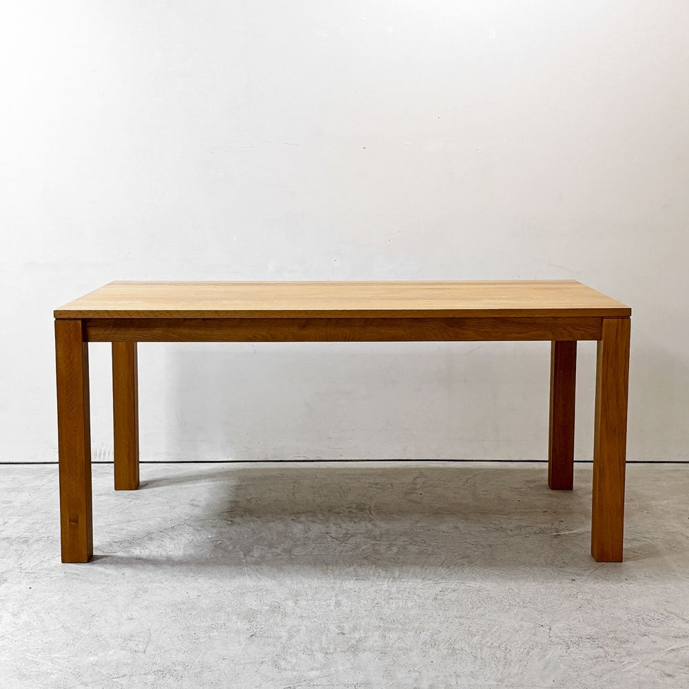 カーフ karf トランク Trunk ダイニングテーブル オーク材 W160cm ナチュラル 幕板仕様 定価￥¥154,000- ●