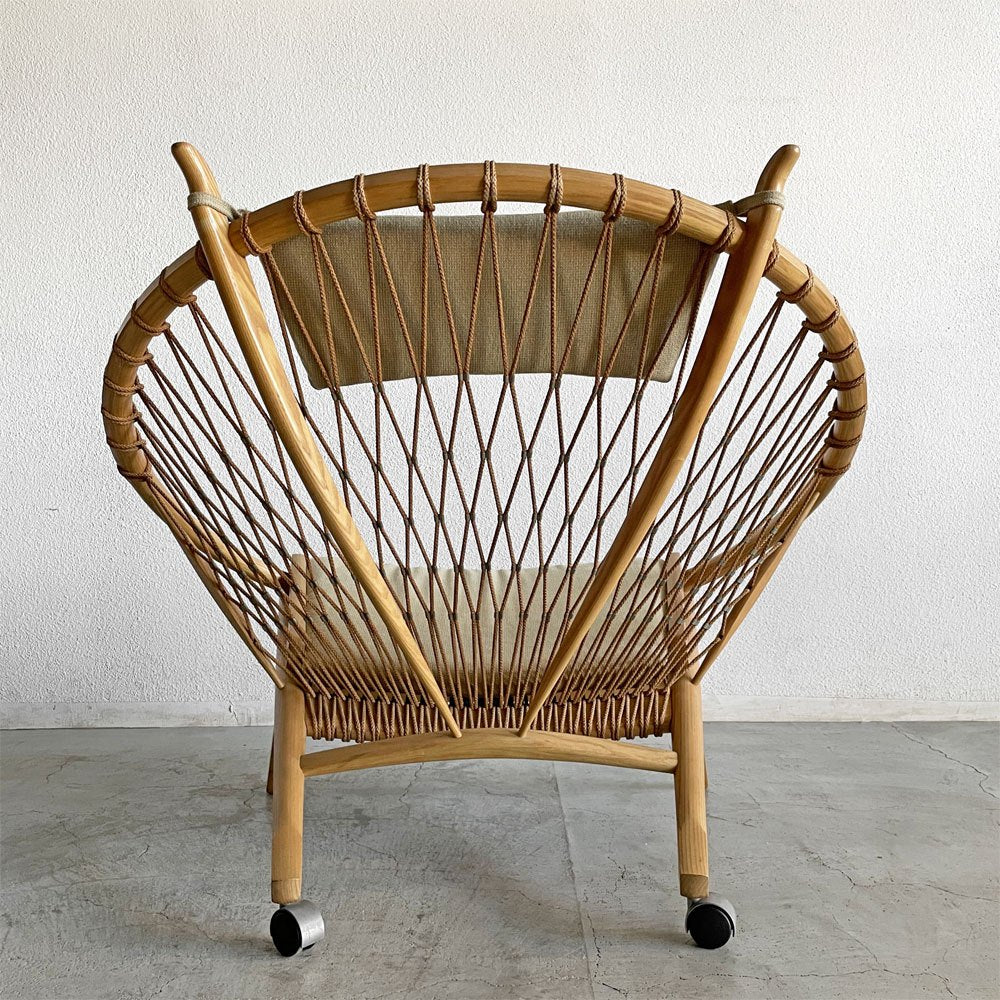 PPモブラー PP Mobler PP130 サークルチェア ラウンジチェア オーク材 キャスター付 ハンス・J・ウェグナー デンマーク 北欧家具 現行定価￥1,984,400- 〓