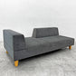 フランネルソファ FLANNEL SOFA ピヴォ PIVO ONE ARM SOFA 片アームソファ  2.5人掛け ファブリック グレー系 モダンデザイン 〓