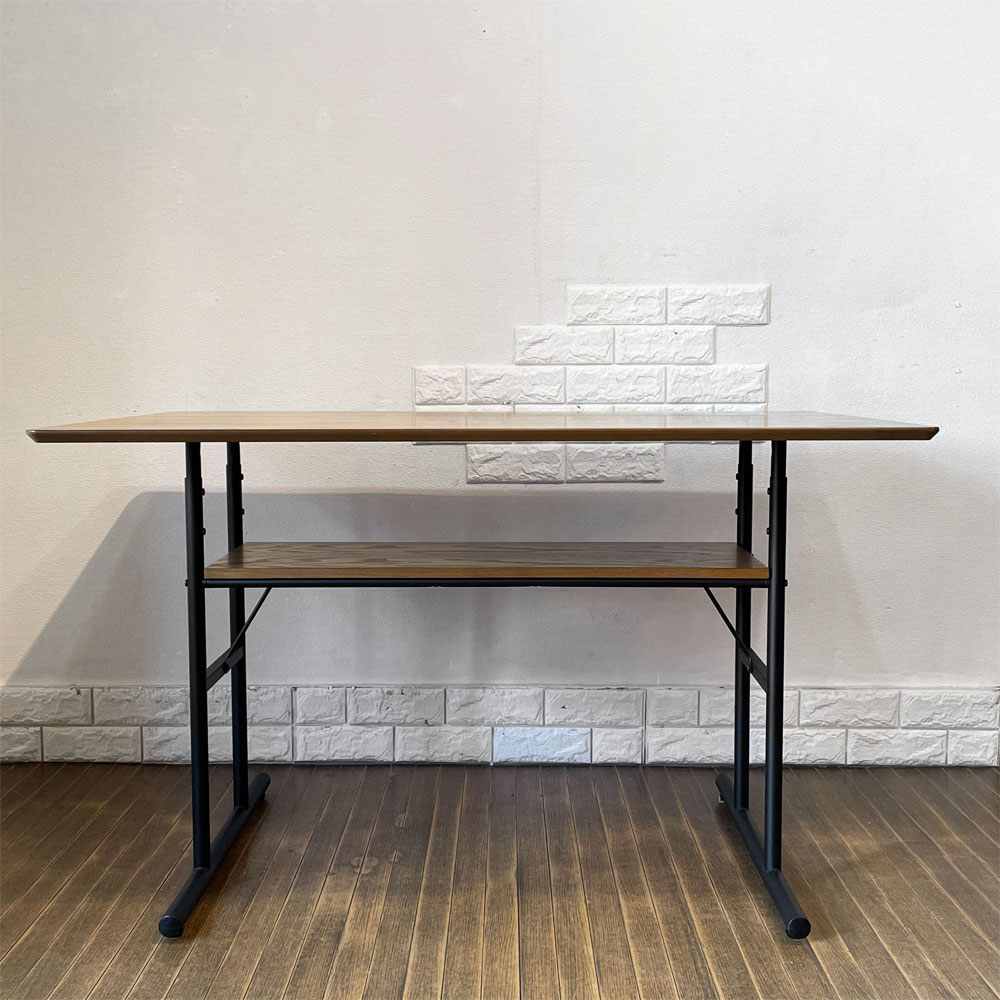 ジャーナルスタンダードファニチャー j.s.F パクストン PAXTON LD TABLE エルディーテーブル LDテーブル オーク材 ブラックスチール アジャスター付 定価¥44,000- ◎