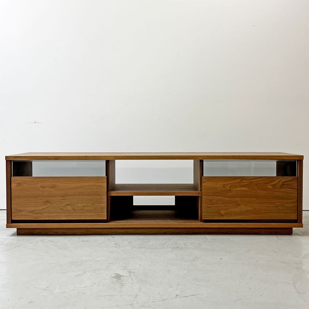 マスターウォール MASTERWAL バス BASS AVボード TVボード ローボード W180cm ウォールナット無垢材 アカセ木工 オーダー仕様 ●