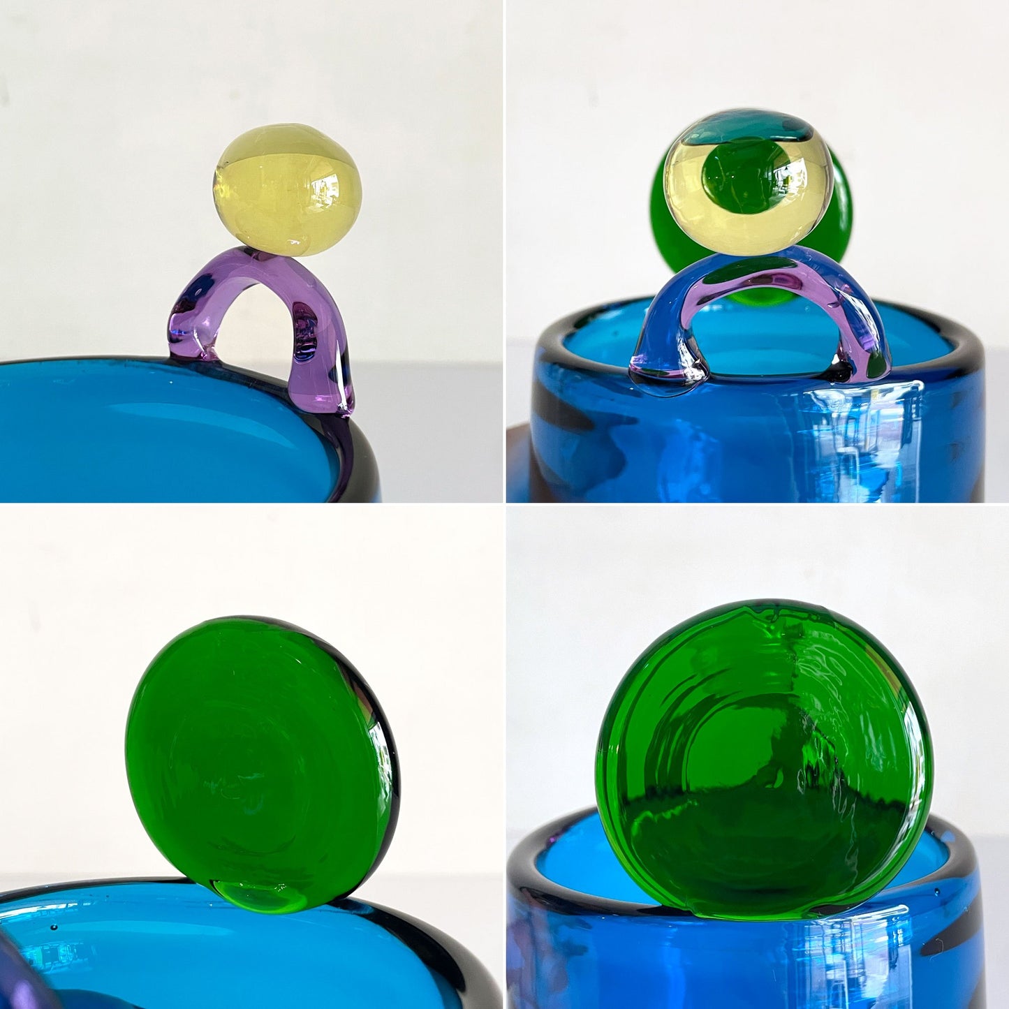 イッタラ iittala ポムポムベース Pampula Vase 90mm F型 ターコイズ scope別注 50/240 2018年限定 オイバ・トイッカ Oiva Toikka 箱付 北欧雑貨 希少 ■
