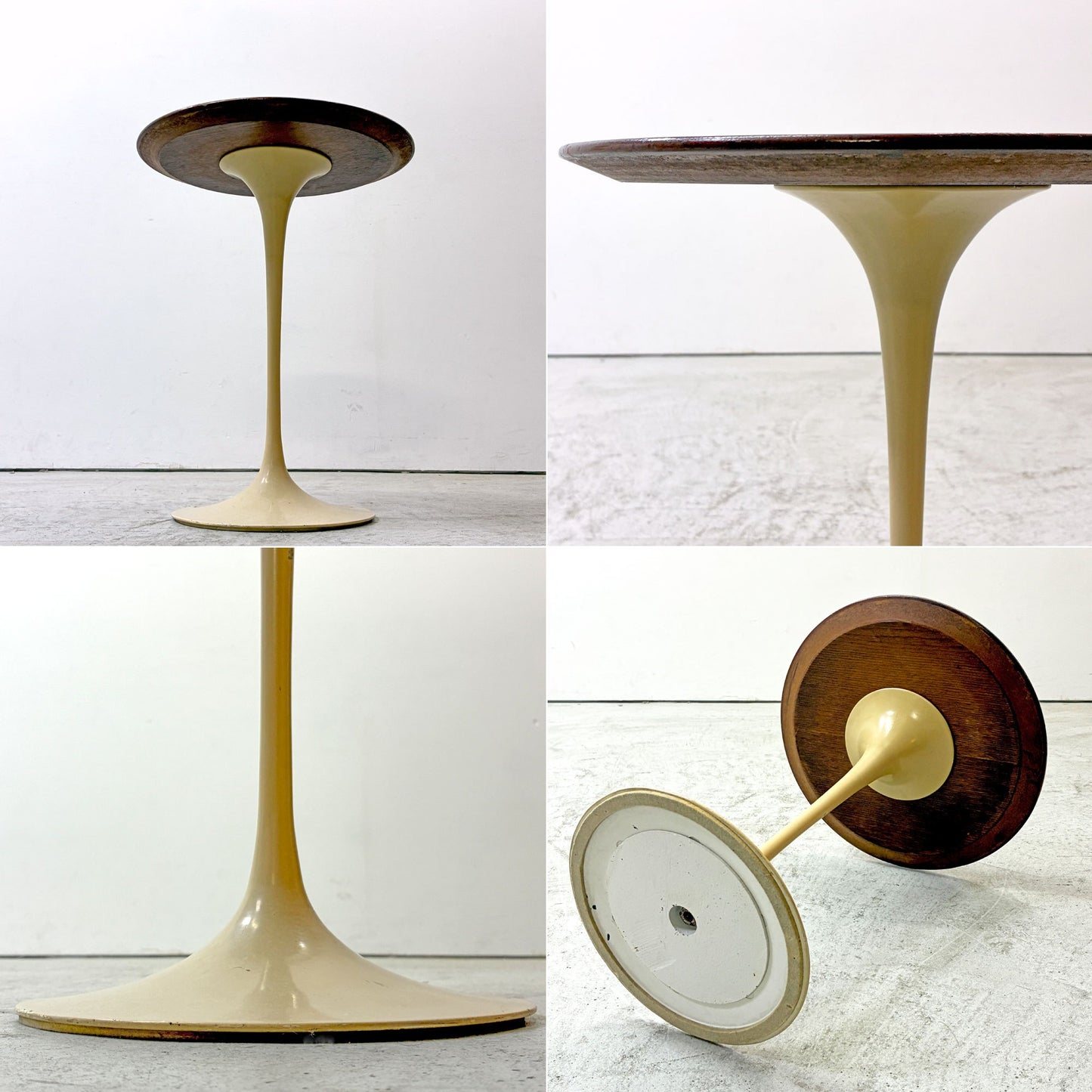 ノル Knoll ビンテージ チューリップ サイドテーブル ウッド天板 エーロ・サーリネン Eero Saarinen ノール ミッドセンチュリー 参考定価￥276,100-●