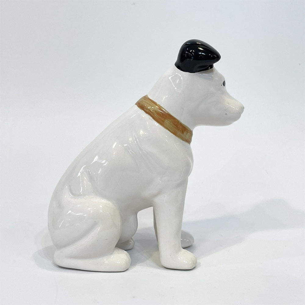 ビクター犬 Victor ニッパー君 Nipper 犬 陶器製 高さ13cm オブジェ 置物 インテリア 昭和レトロ ★